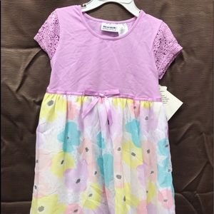 Blueberi Boulevard Purple flower dress